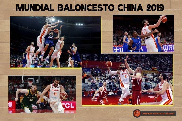 Mundial Baloncesto china 2019 imagen de varios partidos de la selección española